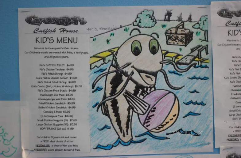 Grandpas Catfish House - Warner Robins, GA menu_pic