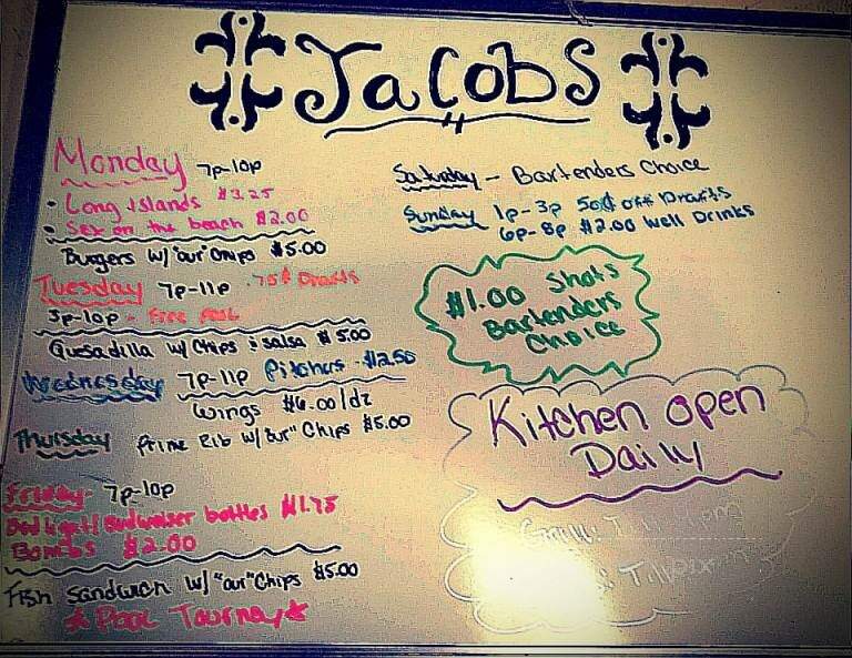 Jacob's Gable Inn - Jamestown, PA menu_pic
