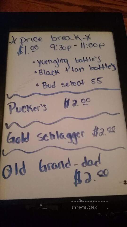 Jacob's Gable Inn - Jamestown, PA menu_pic