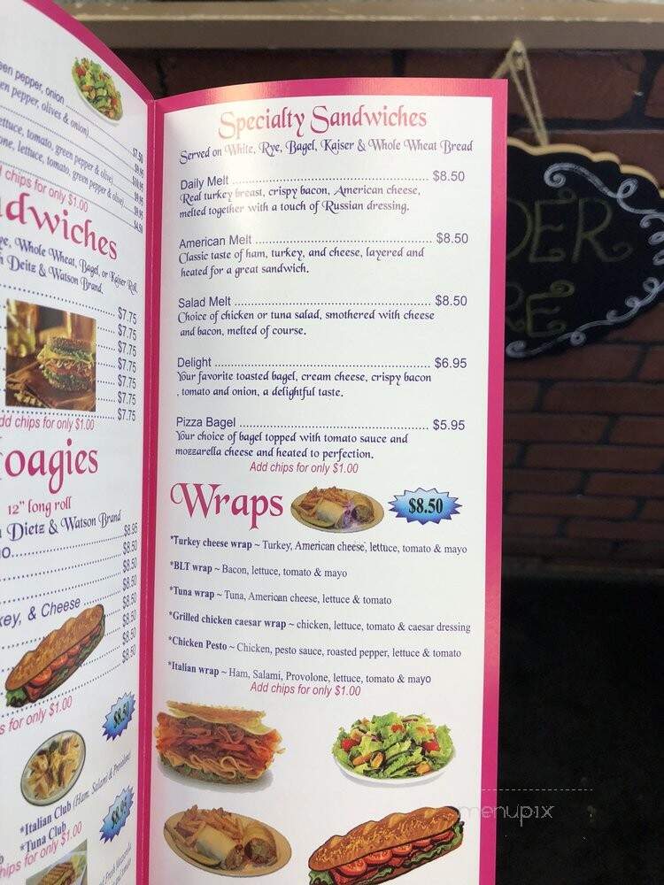 Daily Treat - North Wildwood, NJ menu_pic