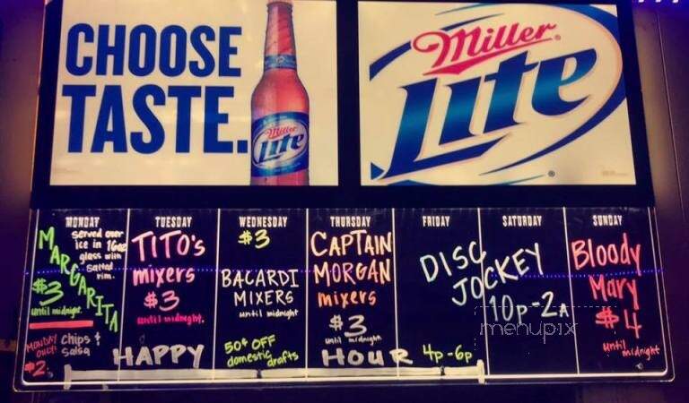 T J Shooters Incorporated - Danville, PA menu_pic