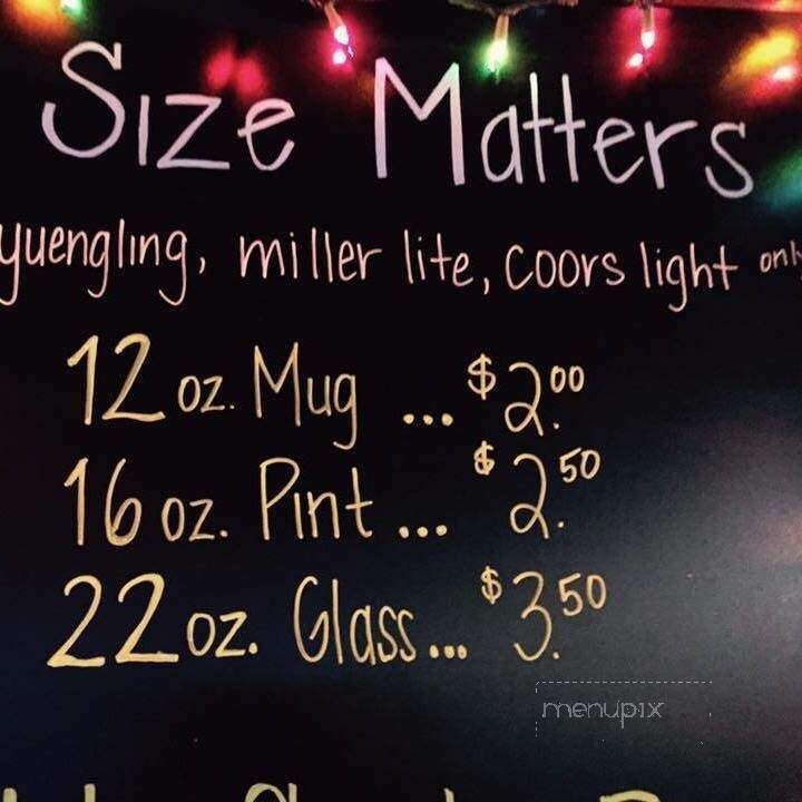 T J Shooters Incorporated - Danville, PA menu_pic