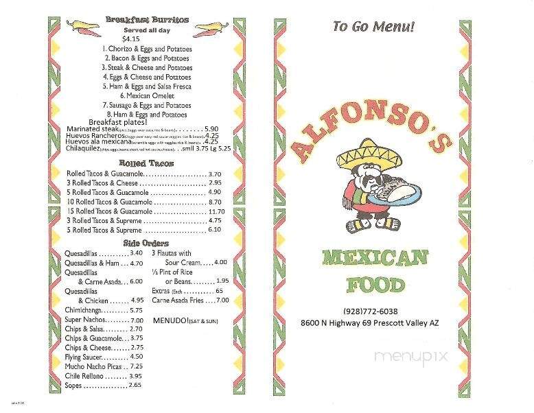 Alfonso's Mexican Food - Prescott Valley, AZ