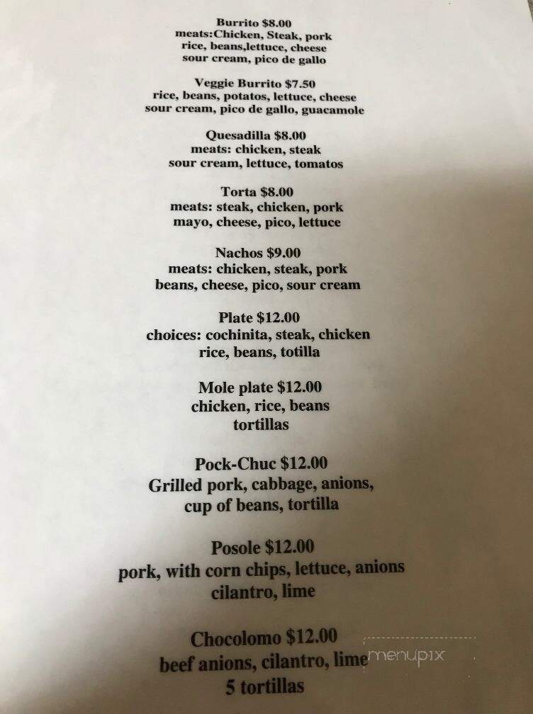 Angel Food and Fun - Portland, OR menu_pic