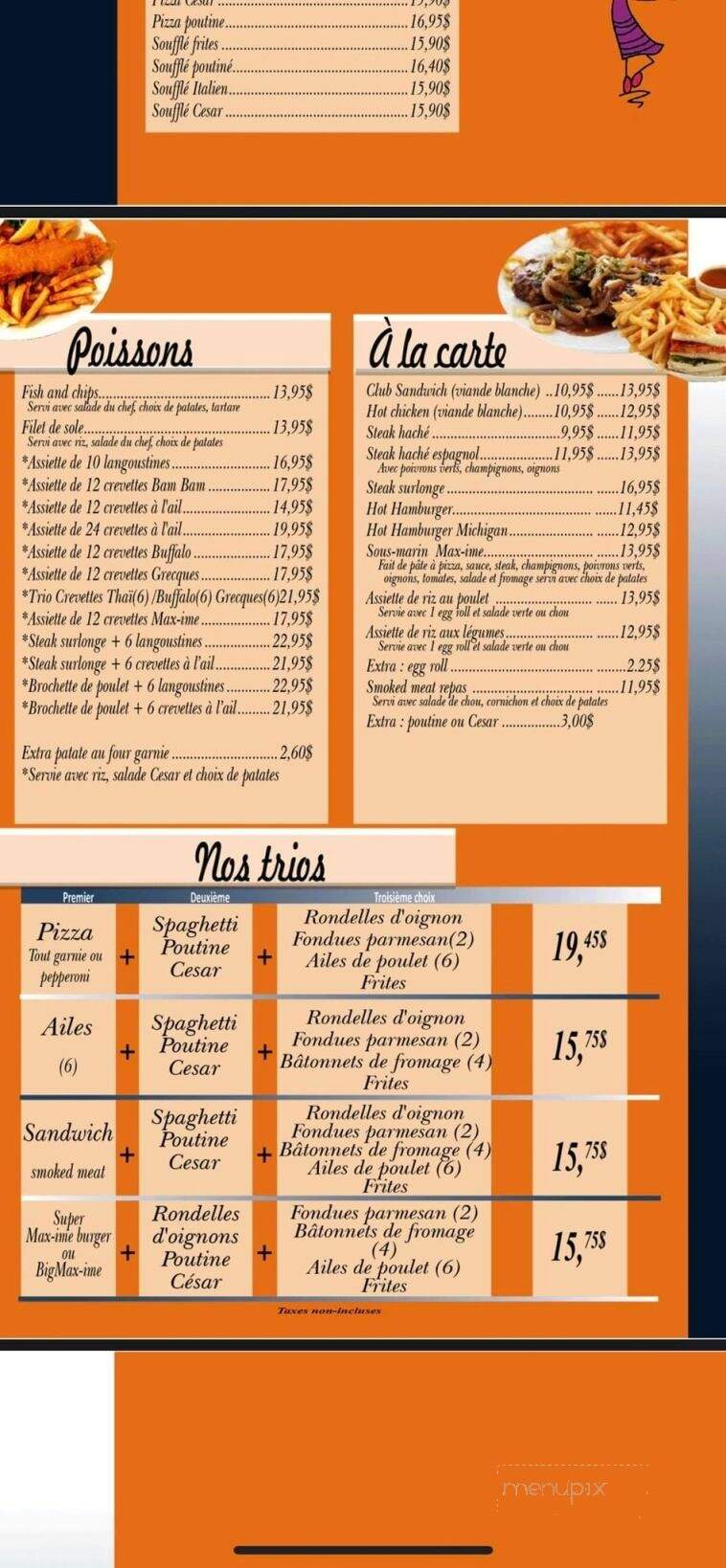 Resto Max-Ime 2002 - Asbestos, QC menu_pic