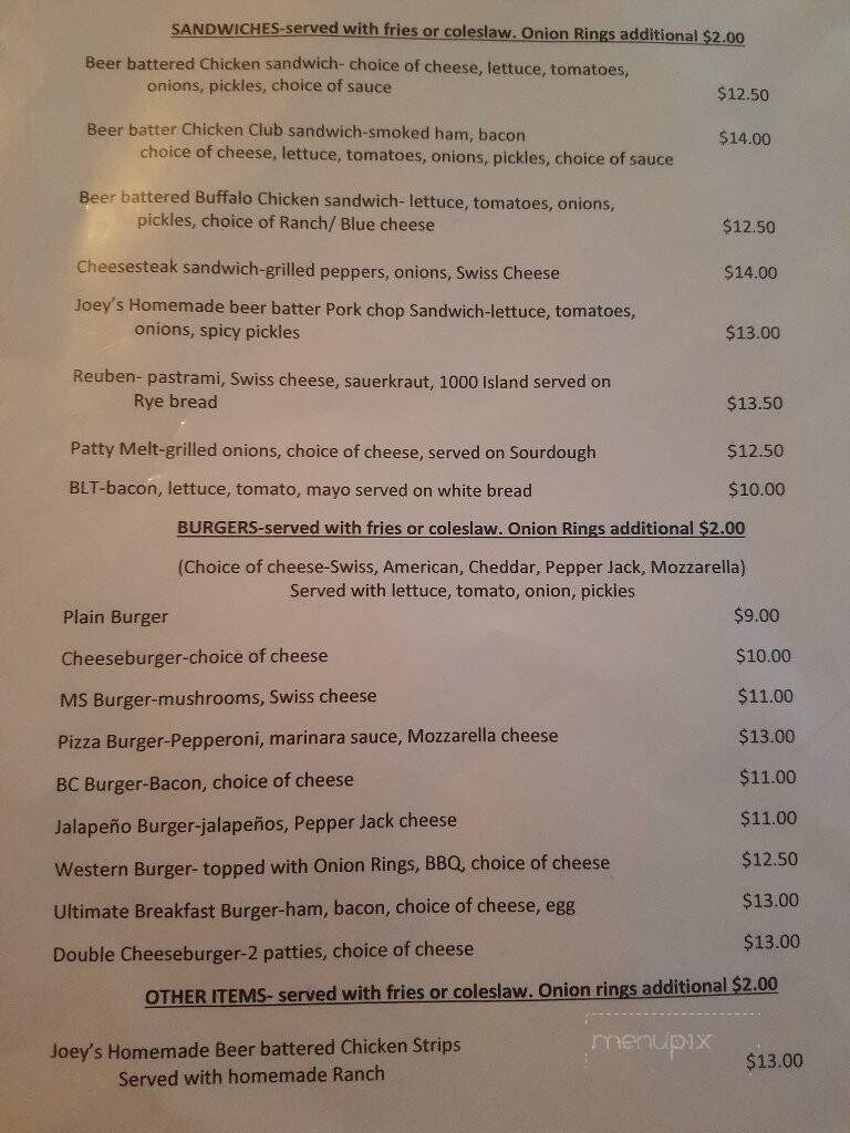 Dixie Inn Lounge & Dining Room - Shelby, MT menu_pic
