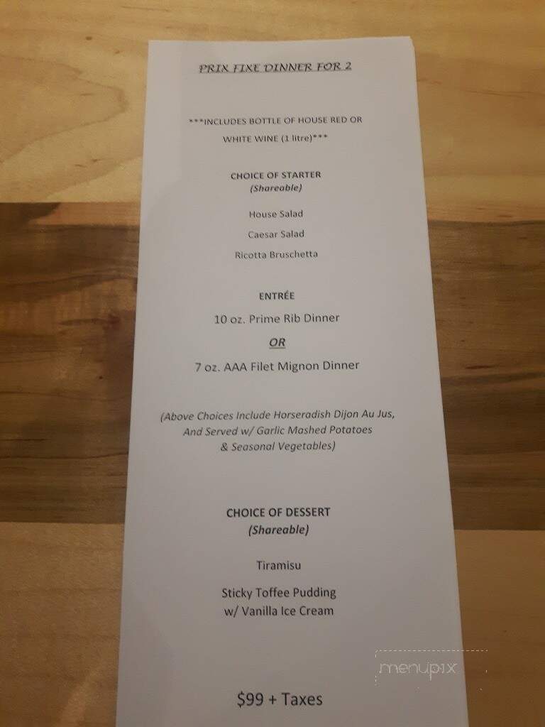 The Landing Restaurant - Hamilton, ON menu_pic