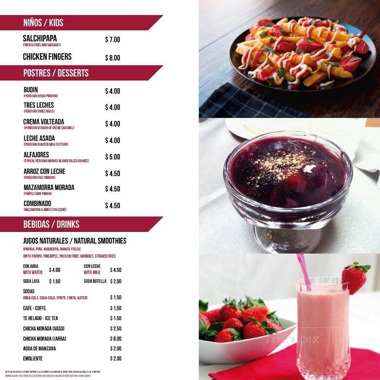 El Rincon Del Sabor - Brockton, MA menu_pic