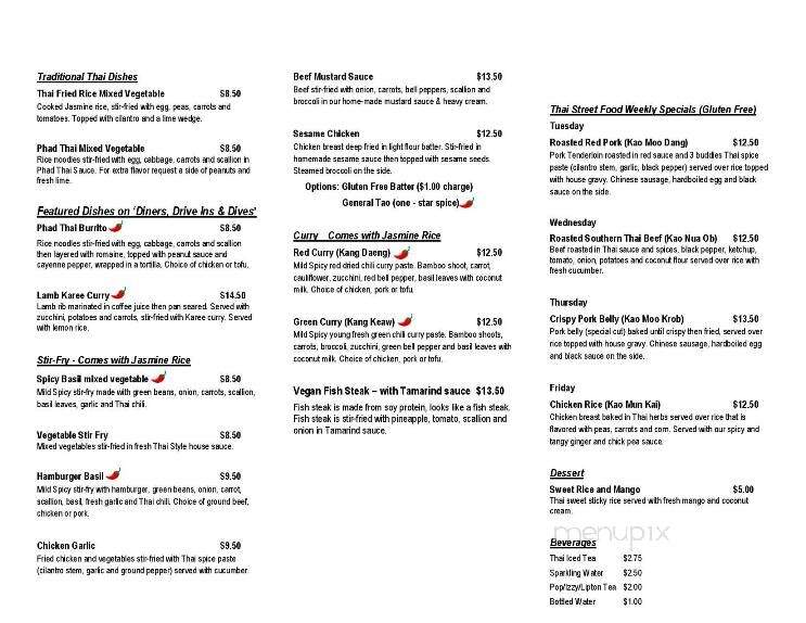 Pak's Green Corner - Superior, WI menu_pic