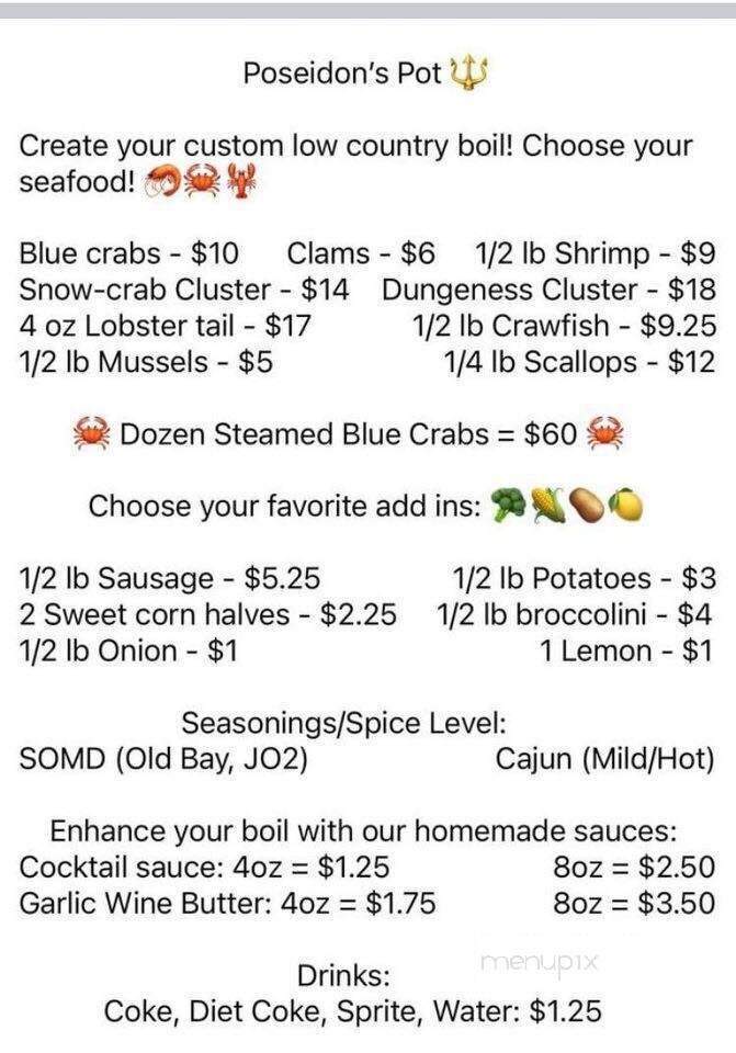 County Manners - Indian Head, MD menu_pic