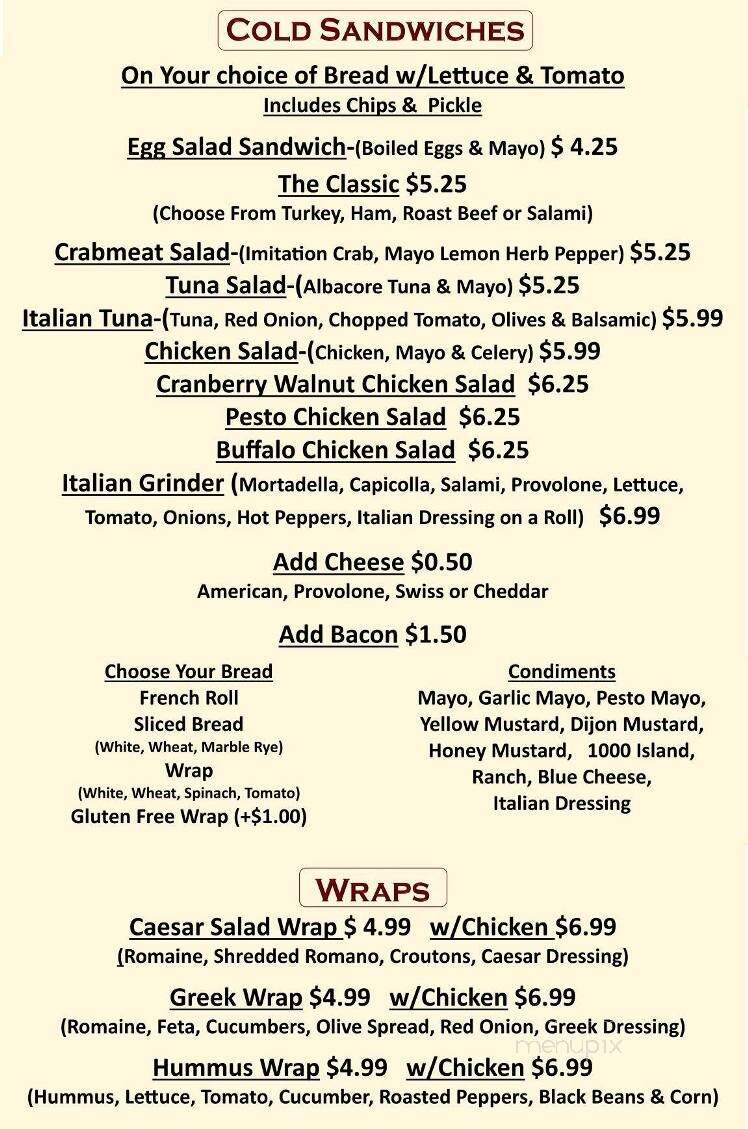 Marquee cafe - Providence, RI menu_pic