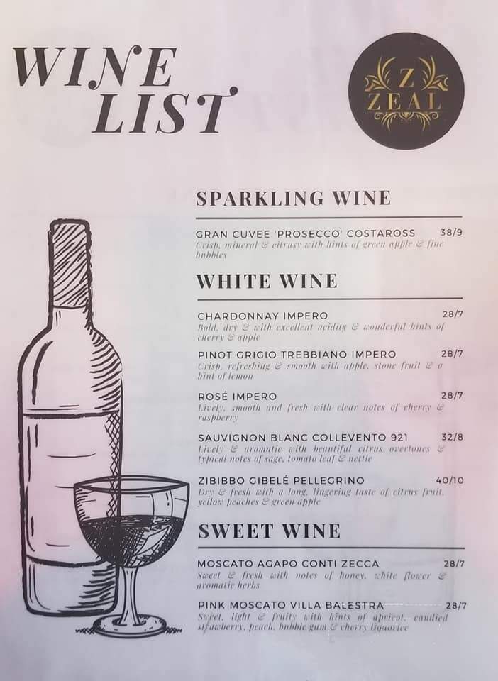 Zeal Grill Lounge & Restaurant - Woodbridge, VA menu_pic