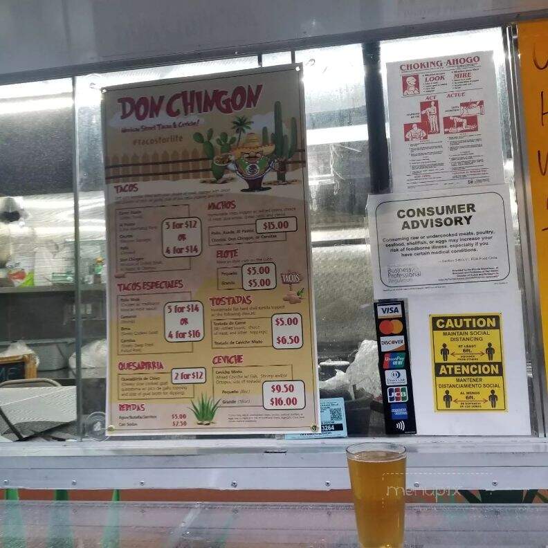 Don Chingon Tacos and Ceviche - Fort Lauderdale, FL menu_pic