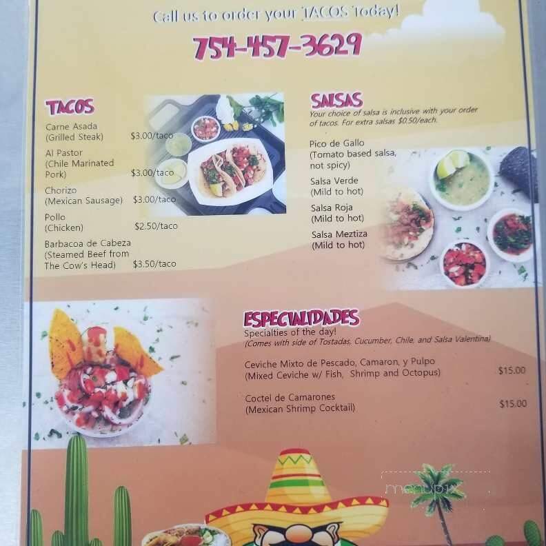 Don Chingon Tacos and Ceviche - Fort Lauderdale, FL menu_pic