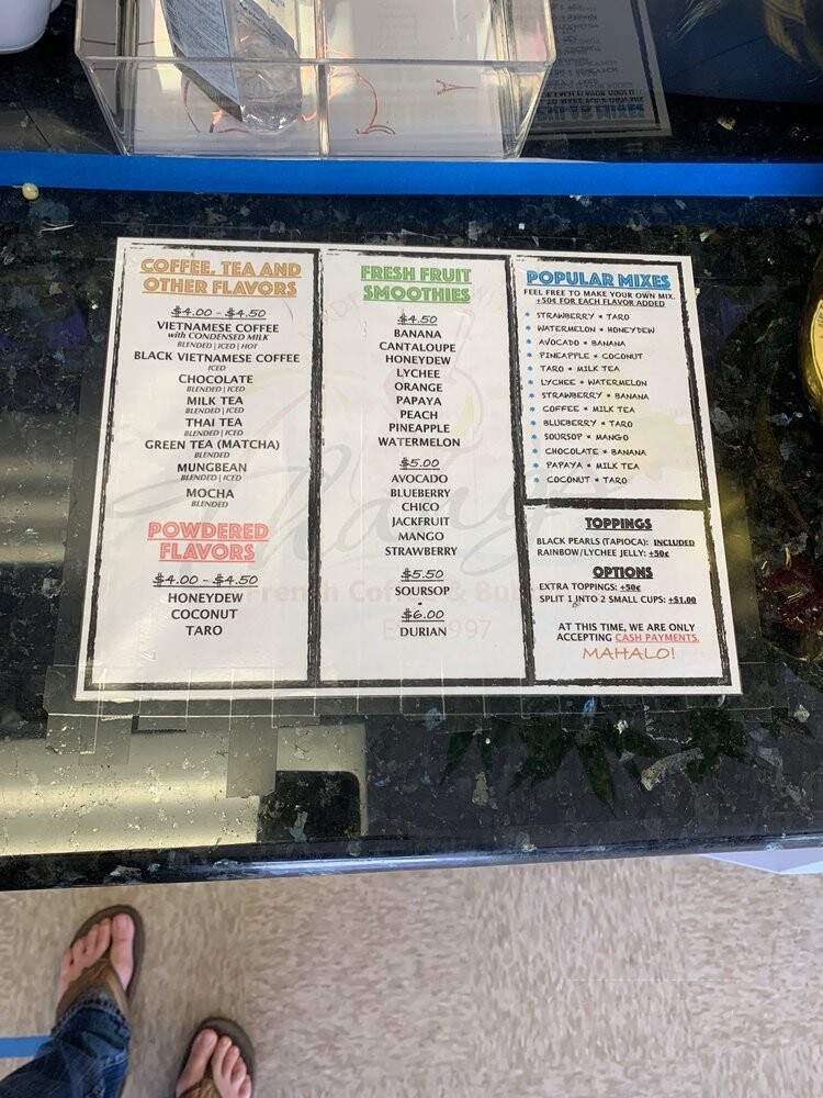 Thang's French Coffee & Bubble Tea - Aiea, HI menu_pic