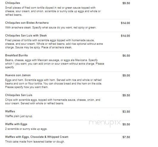 La Villa - Joliet, IL menu_pic