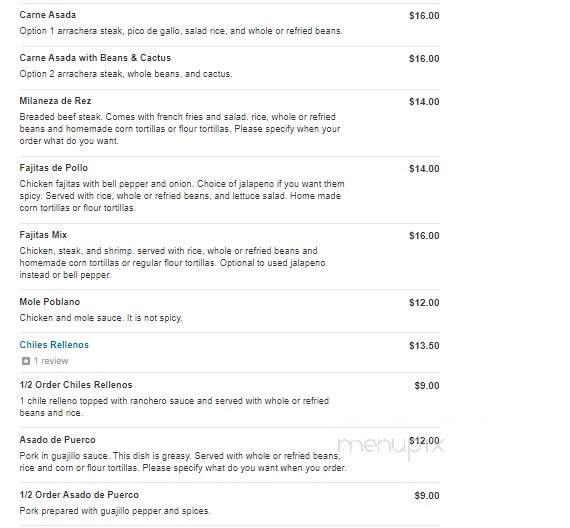 La Villa - Joliet, IL menu_pic