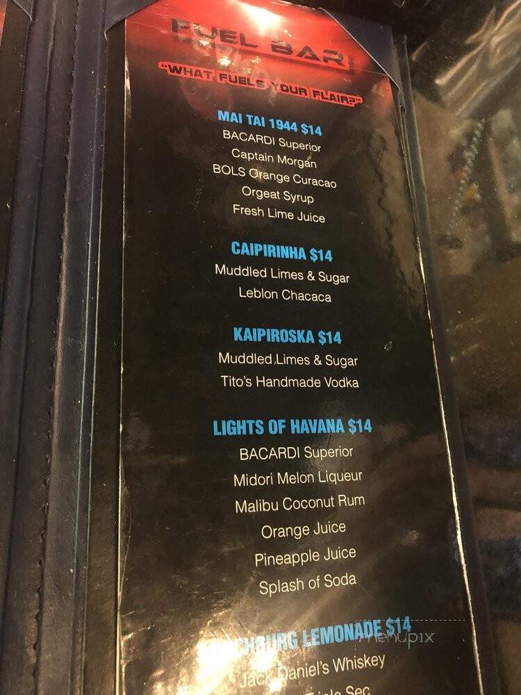 Fuel Bar - Las Vegas, NV menu_pic