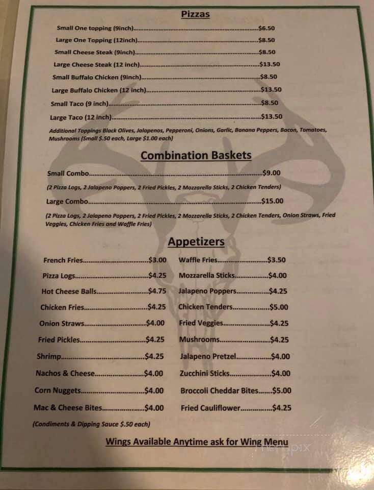 Woodlands - Mayport, PA menu_pic