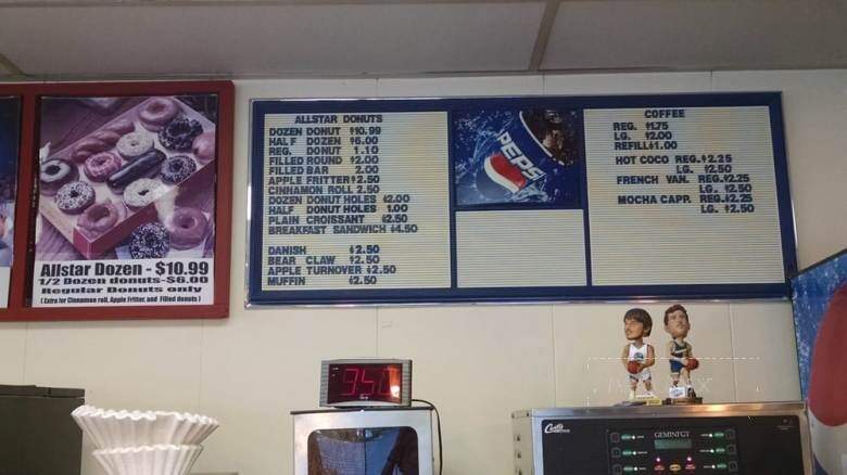Allstar Donuts - Walnut Creek, CA menu_pic