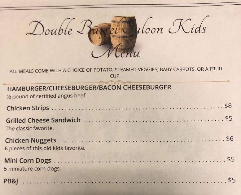 Double Barrel Saloon - Fairview, MT menu_pic