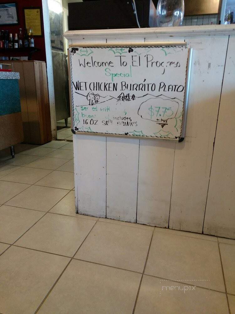 El Progreso Mexican Restaurant - Lake Forest, CA menu_pic