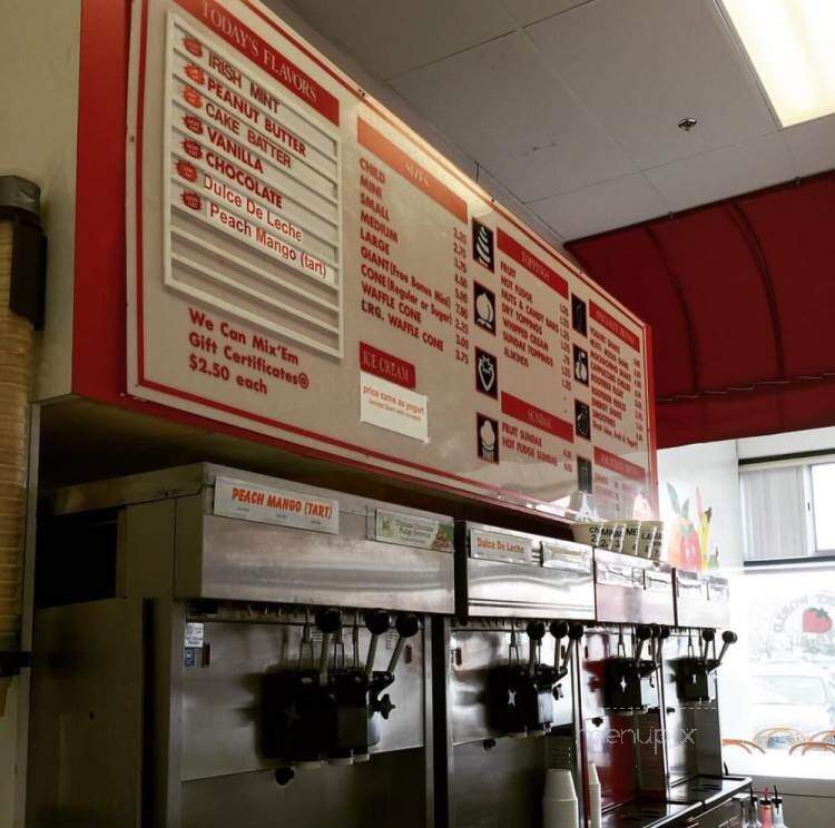 Yogurt World U.S.a. - Petaluma, CA menu_pic