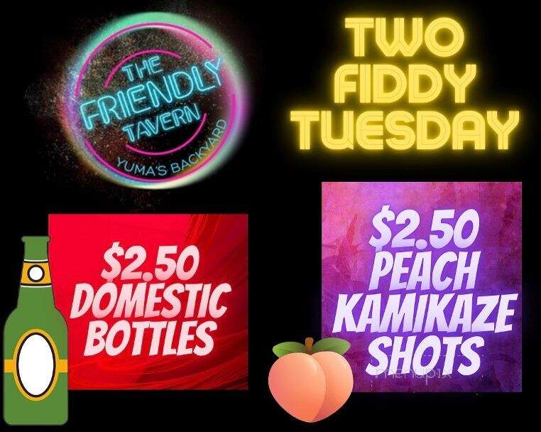Friendly Tavern - Yuma, AZ menu_pic