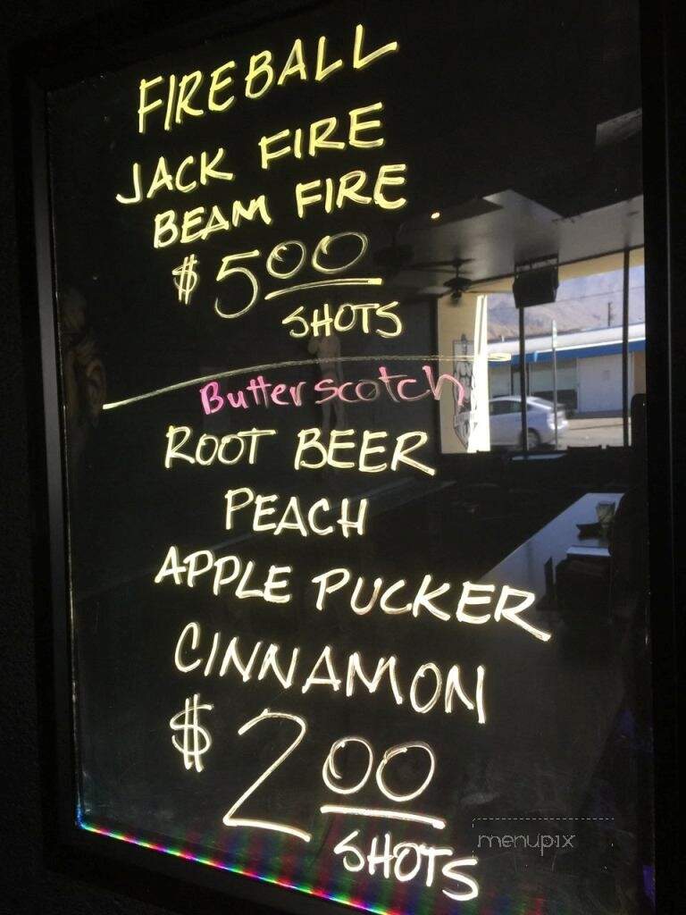 Tool Shed - Palm Springs, CA menu_pic