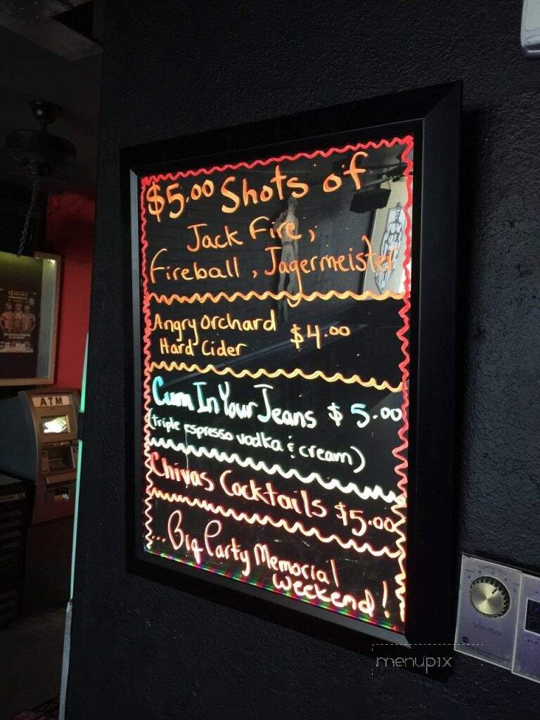 Tool Shed - Palm Springs, CA menu_pic