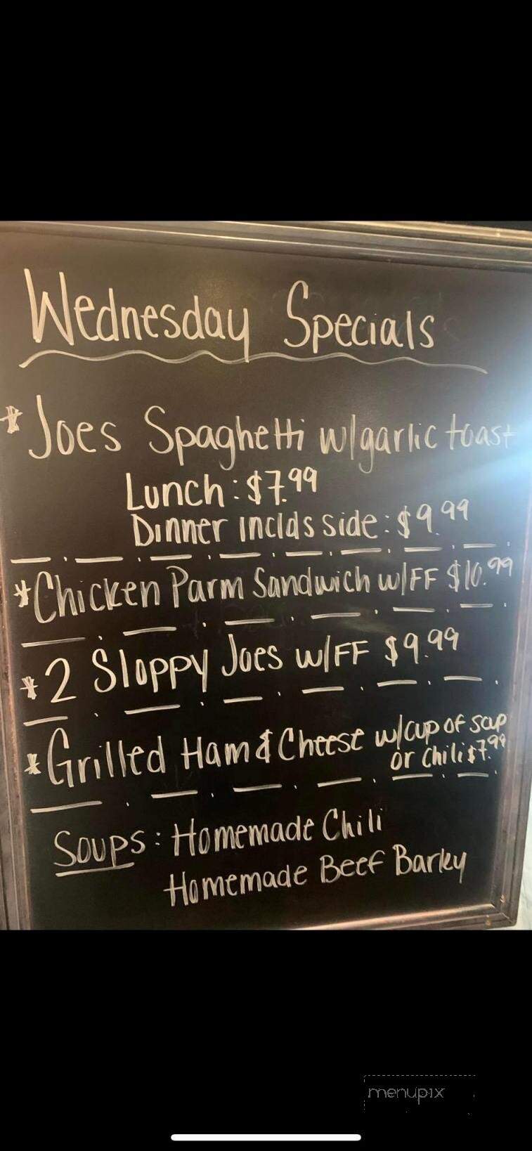 Gilligan's - Cass City, MI menu_pic