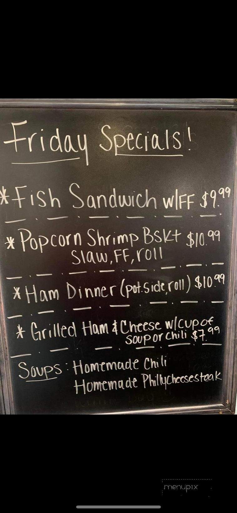 Gilligan's - Cass City, MI menu_pic
