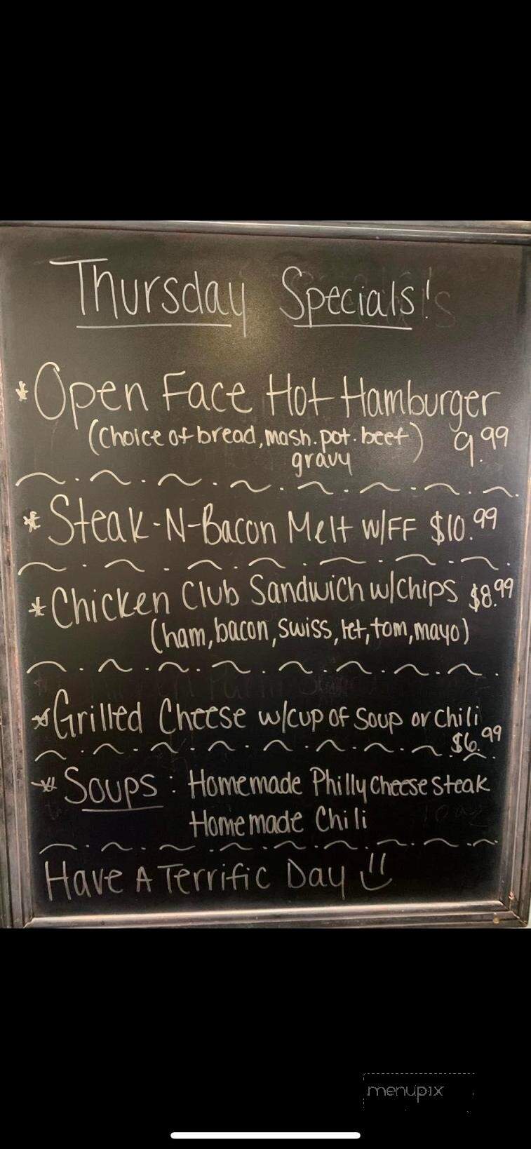 Gilligan's - Cass City, MI menu_pic