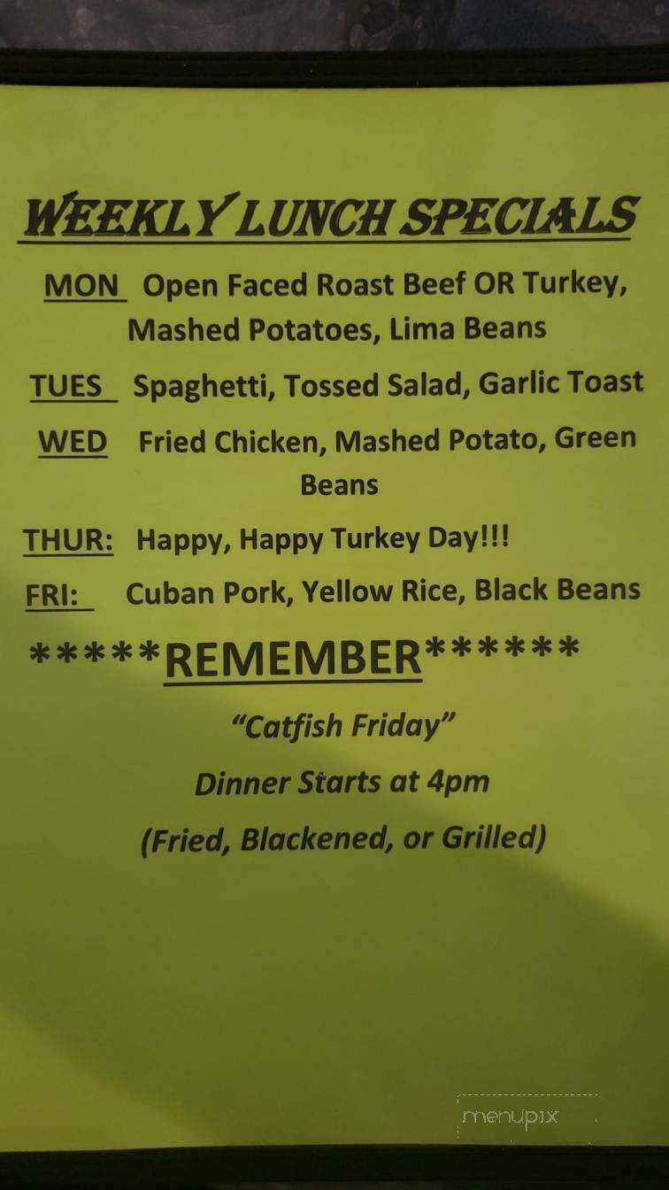 San Ann Restaurant - San Antonio, FL menu_pic