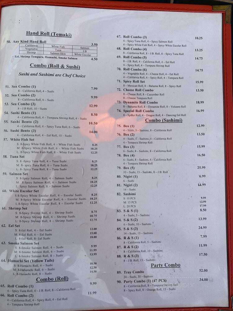 Sushi To Go - Fort Lauderdale, FL menu_pic