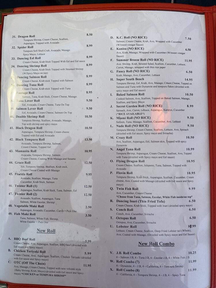 Sushi To Go - Fort Lauderdale, FL menu_pic