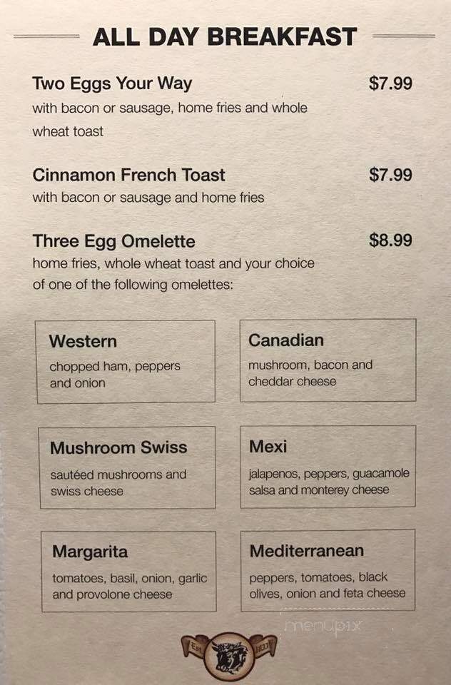 The Black Bull - Toronto, ON menu_pic