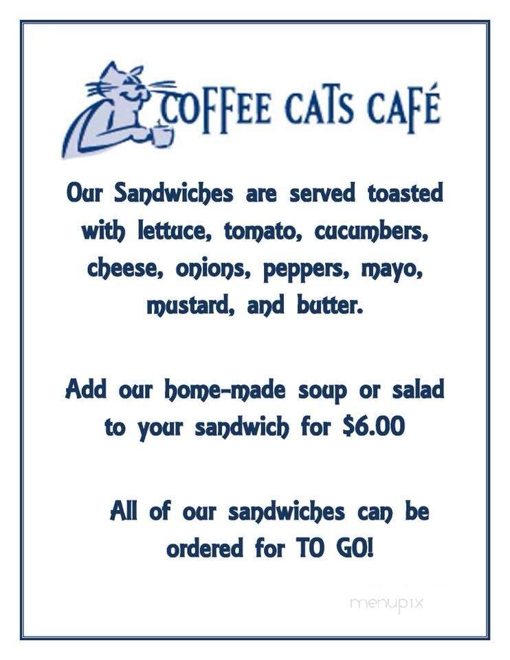 Coffee Cats Cafe - Calgary, AB menu_pic