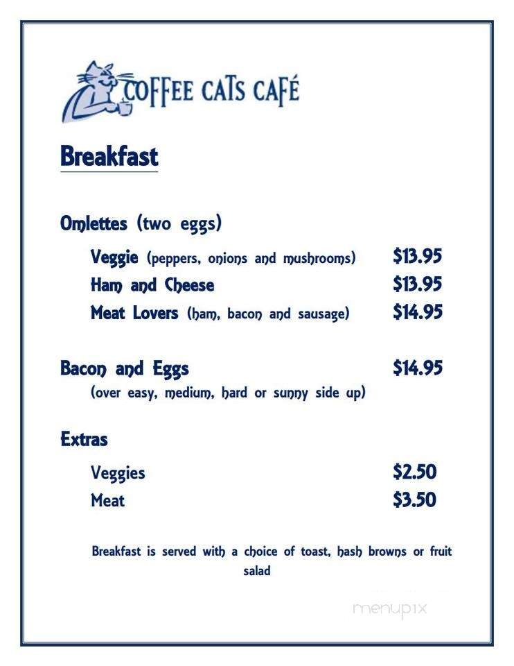 Coffee Cats Cafe - Calgary, AB menu_pic