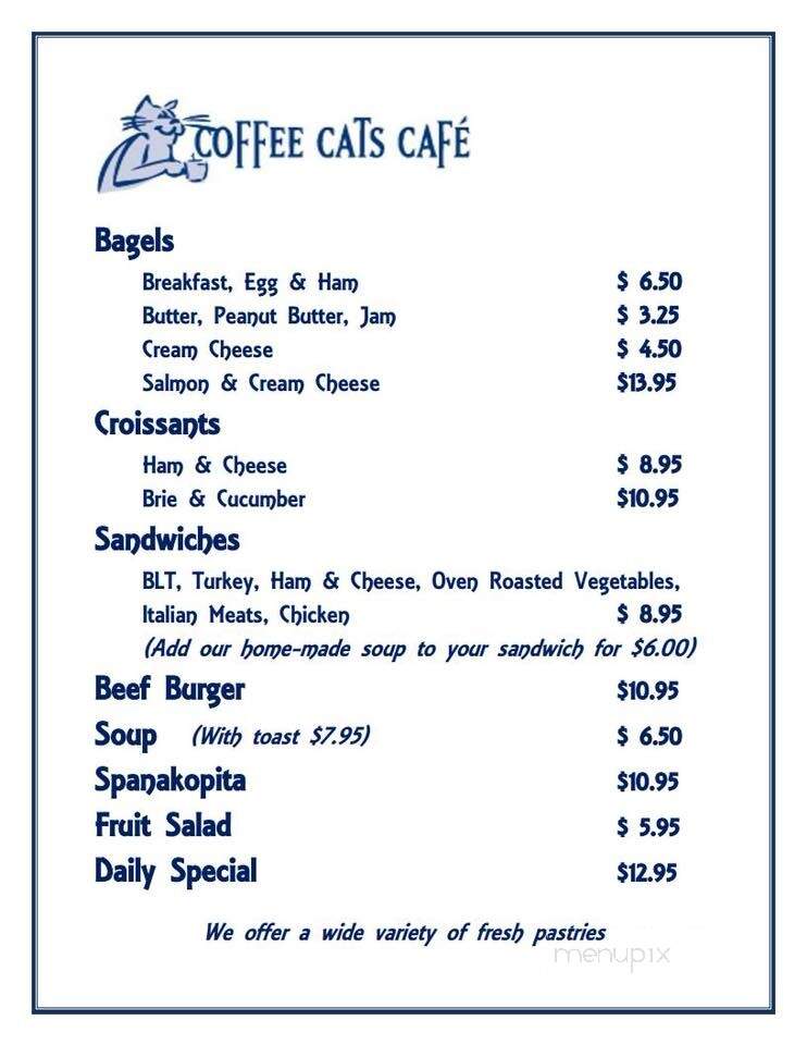 Coffee Cats Cafe - Calgary, AB menu_pic