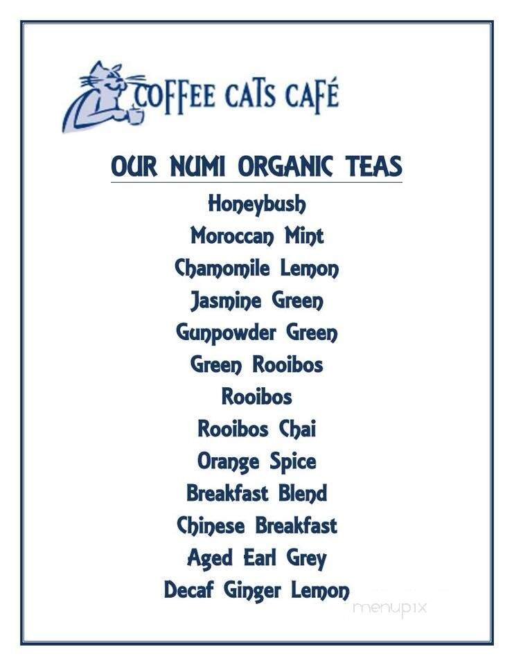Coffee Cats Cafe - Calgary, AB menu_pic
