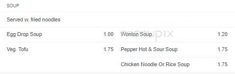 Mings Buffet - East Peoria, IL menu_pic