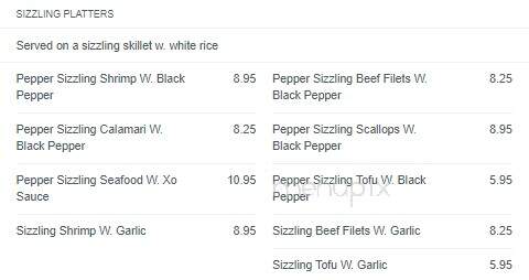 Mings Buffet - East Peoria, IL menu_pic