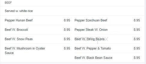 Mings Buffet - East Peoria, IL menu_pic
