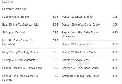 Mings Buffet - East Peoria, IL menu_pic