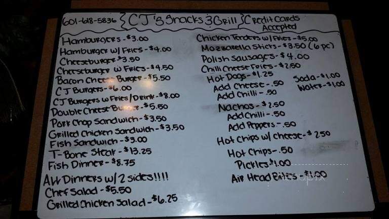 C J's Place - Port Gibson, MS menu_pic