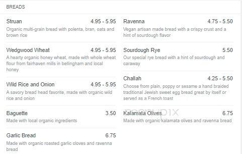 Grateful Bread - Lodi, NJ menu_pic