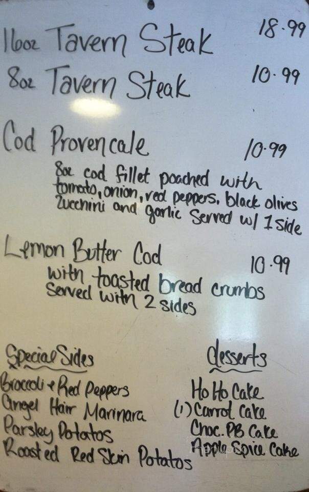 Creekside Kitchen - Graysville, PA menu_pic