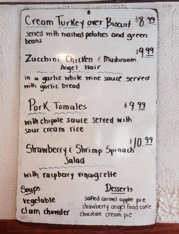Creekside Kitchen - Graysville, PA menu_pic