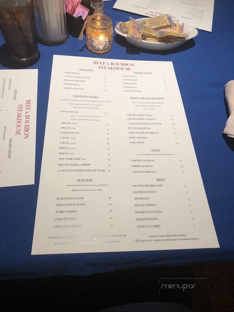 Beef & Bourbon - San Antonio, TX menu_pic